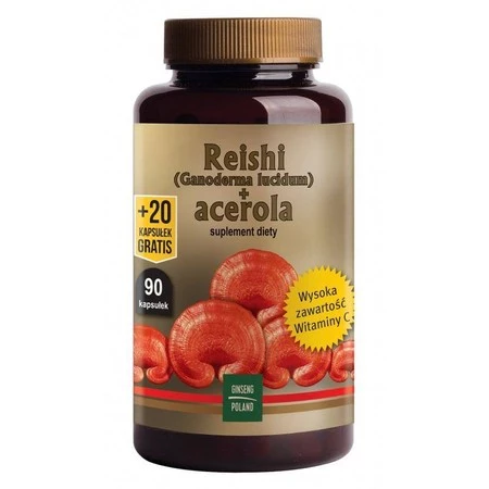 Reishi + acerola 90 kaps. + 20 kaps. gratis GINSENG