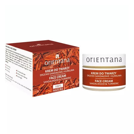 Orientana, krem do twarzy Balans, drzewo sandałowe i kurkuma, 50 g