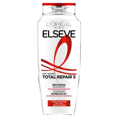 Elseve Total Repair 5 szampon regenerujący do włosów zniszczonych 400ml