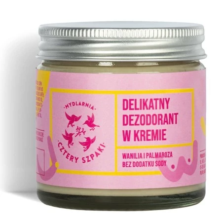 Cztery Szpaki - Delikatny dezodorant w kremie bez dodatku sody - Badaj się