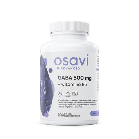 OSAVI GABA 500 mg + witamina B6 - 120 kaps.