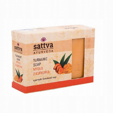 Sattva Mydło w kostce do ciała, kurkuma 125g
