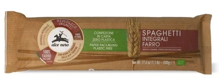 Alce Nero − MAKARON (Z PŁASKURKI RAZOWY) SPAGHETTI BIO − 500 g