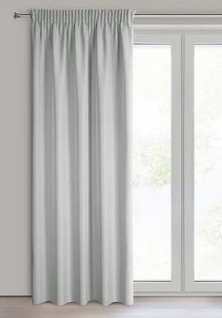 ZASŁONA GOTOWA RITA NA TAŚMIE 140 X 270 CM STALOWY