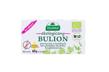EkoWital − Bulion warzywny w kostkach bez drożdży bezgl. BIO − 60 g
