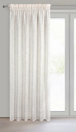 Zasłona gotowa Karli na taśmie 140 x 270 cm, Naturalny