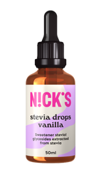 N!CK'S Nicks Stevia Drops Vanilla Naturalny słodzik waniliowy bez cukru 50ml