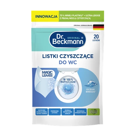 Dr. Beckmann Magic Leaves Listki do WC Ocean Breeze 20szt