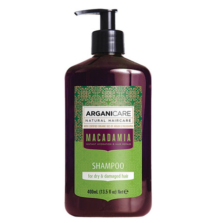 Arganicare − Macadamia Shampoo, szampon z olejem makadamia − 400 ml