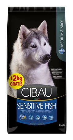 Farmina CIBAU Sensitive Fish Medium/Maxi Karma Sucha dla Psów z Wrażliwą Skórą12kg +2kg