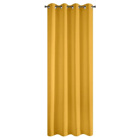 ZASŁONA GOTOWA RITA 140 X 250 CM MUSZTARDOWY