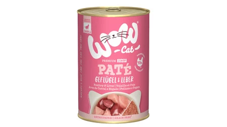 Zestaw 10x WOW CAT Junior Geflugel Leber - drób z wątróbką dla kociąt (400g)