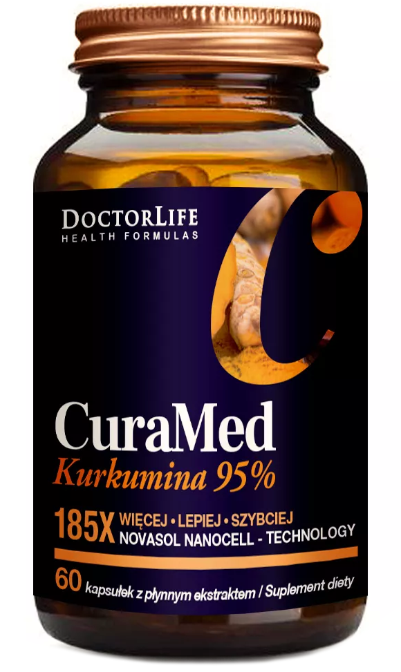 Doctor Life CuraMed NanoCell kurkumina micelizowana 720mg - 60 kaps. - Nabea.pl