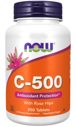 Witamina C 500 mg z dziką różą (250 tabl.)