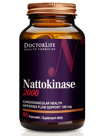 Doctor Life Nattokinase 2000 100mg wsparcie układu krążenia 90 kaps.