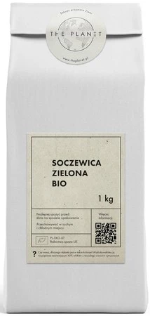 SOCZEWICA ZIELONA BIO 1 kg - THE PLANET