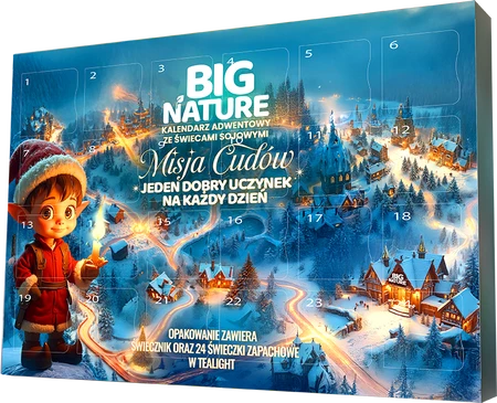 Big nature Kalendarz Adwentowy ze świeczkami Misja Cudów 240g