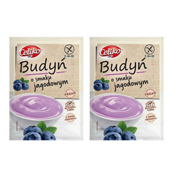 Zestaw: 2x Celiko − Budyń o smaku jagodowym bez glutenu − 40 g