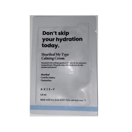 Heartleaf My Type Calming Cream kojący krem do twarzy saszetka 1.5ml