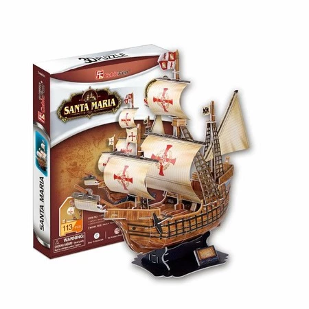 Puzzle 3D Żaglowiec Santa Maria 24008 DANTE p24, cena za 1szt.