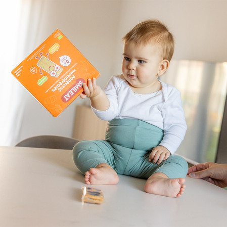 Smileat, BIO Chrupkie pieczywo z bananem i dynią, bez cukru 8m+, 60g