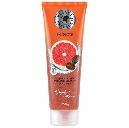 Planet Essence ujędrniający peeling myjący do ciała Grejpfrut i Kawa 250ml