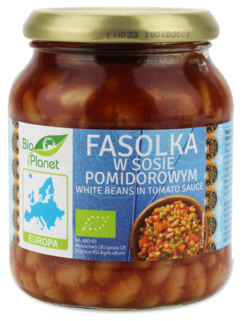 BIO PLANET FASOLKA W SOSIE POMIDOROWYM BIO 360g