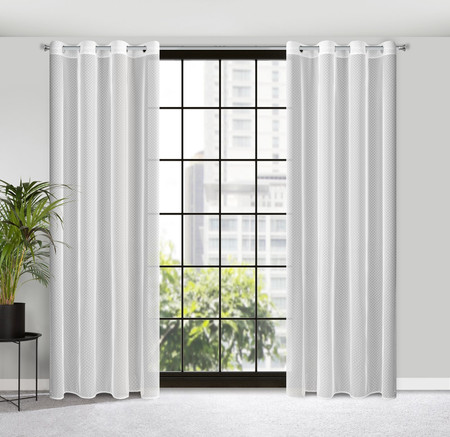 FIRANA GOTOWA JULITA 140 X 250 CM BIAŁY