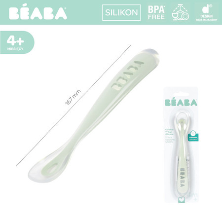 Beaba Łyżeczka silikonowa 4m+ light mist