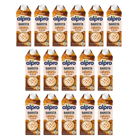 Zestaw 16x Alpro Napój Owsiano-Sojowy Barista smak Karmel 750ml