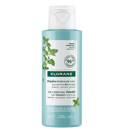 3in1 Purifying Powder puder oczyszczający z organiczną miętą i glinką 50g