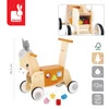 Janod Jeździk i pchacz 2w1 z sorterem kształtów Osiołek Farma 12m+; one size
