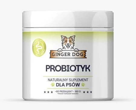 Ginger Dog Probiotyk - zdrowe jelita zdrowy pies przekąski 180 g