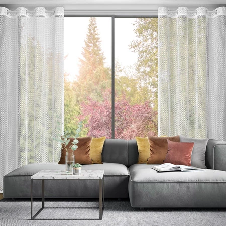 FIRANA GOTOWA MIRELLA 140 X 250 CM BIAŁY