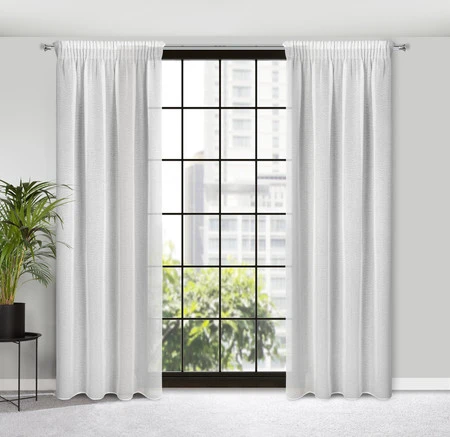 FIRANA GOTOWA RAIN NA TAŚMIE 140 X 270 CM BIAŁY