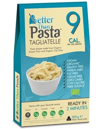 Better Than Foods Makaron Konjac Typu Noodle Tagliatelle bezglutenowy bio 385g