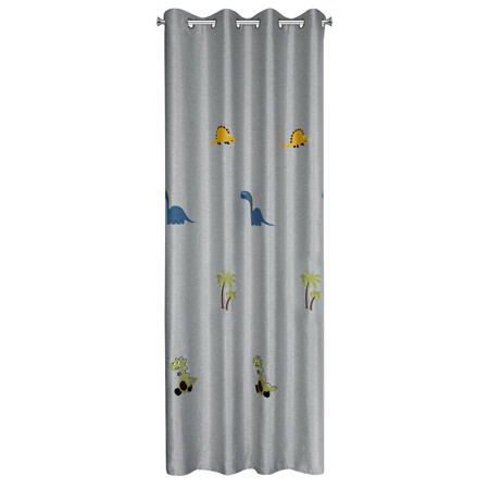 ZASŁONA GOTOWA DINO 140 X 250 CM SREBRNY