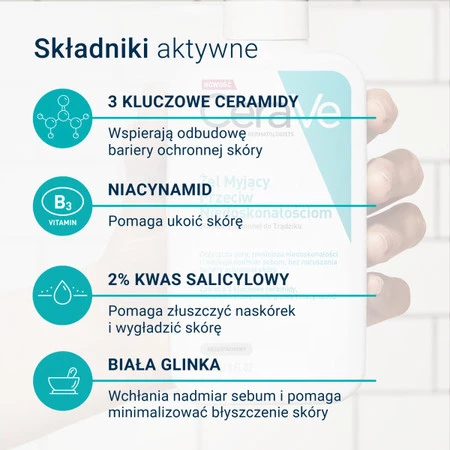 CERAVE Żel myjący przeciw niedoskonałościom 236ml