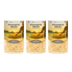 Zestaw: 3x Makaron orkiszowy nitka  BIO 250g
