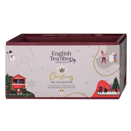 English Tea Shop Christmas Tree Collection White Wonders 6 smaków - zestaw 6 piramidek