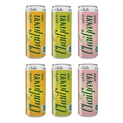 Zestaw mix smaków Chaitea: 2x Chaigreen Jasmin 330ml, 2x Chaigreen Lemon 330ml oraz 2x Chaigreen Peach 330ml