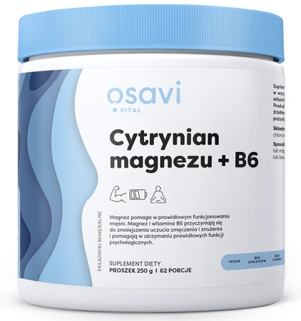 OSAVI Cytrynian magnezu + B6 (250 g)