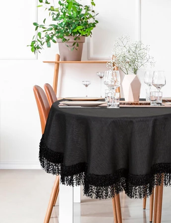 OBRUS JASPER FI 150 CM CZARNY