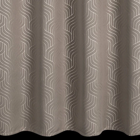 ZASŁONA GOTOWA OLETA 140 X 250 CM CIEMNOBEŻOWY