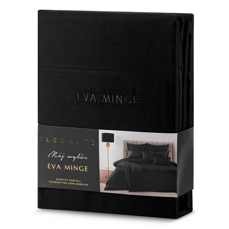 POŚCIEL ELEGANT1B 160 X 200 CM CZARNY