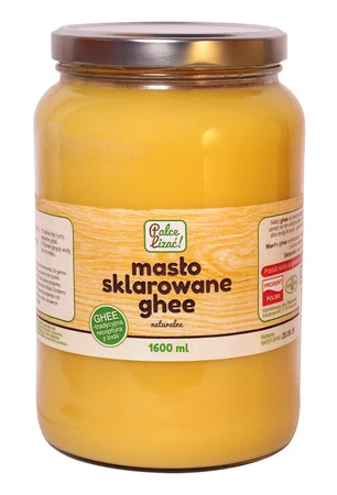 Palce lizać Masło Sklarowane Ghee Naturalne 1600 ml