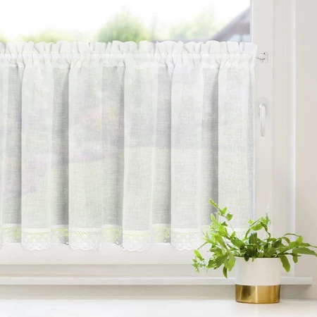 FIRANA GOTOWA LISA NA TAŚMIE 150 X 60 CM BIAŁY