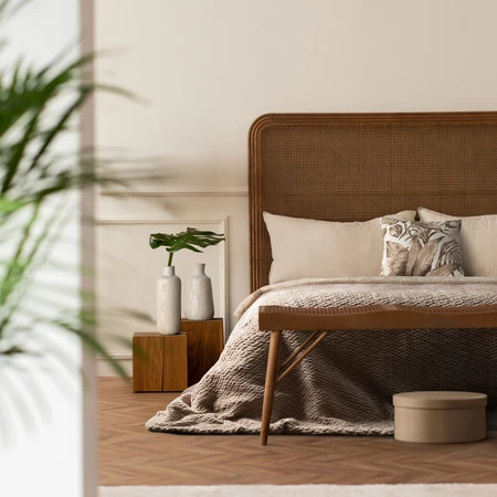 Poszewka Spring 46 40 x 40 cm, Ciemnobeżowy