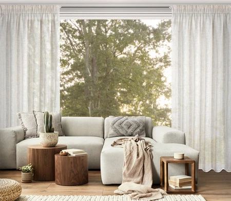 Zasłona gotowa Karli na taśmie 140 x 270 cm, Naturalny