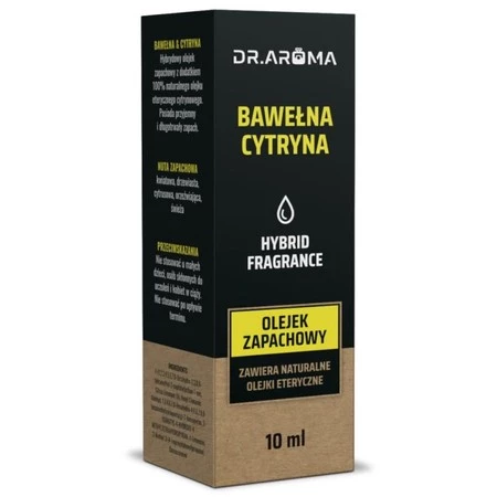 DR.AROMA Olejek BAWEŁNA & CYTRYNA 10 ML